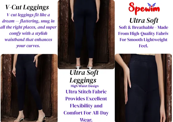 Black_V-Cut_Ankle_Length_Stylish_High-Waist_Leggings_For_Women
