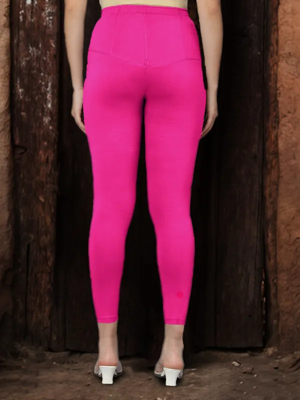 Rose_V-Cut_Ankle_Length_Stylish_High-Waist_Leggings_For_Women