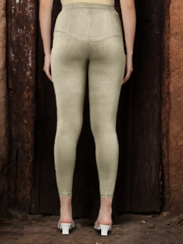 Dusty_Green_V-Cut_Ankle_Length_Stylish_High-Waist_Leggings_For_Women