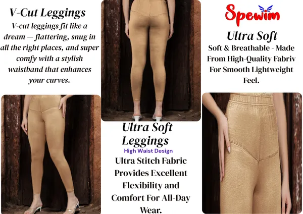 Nude_V-Cut_Ankle_Length_Stylish_High-Waist_Leggings_For_Women