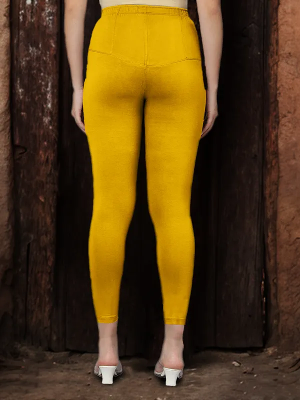 Gold_V-Cut_Ankle_Length_Stylish_High-Waist_Leggings_For_Women
