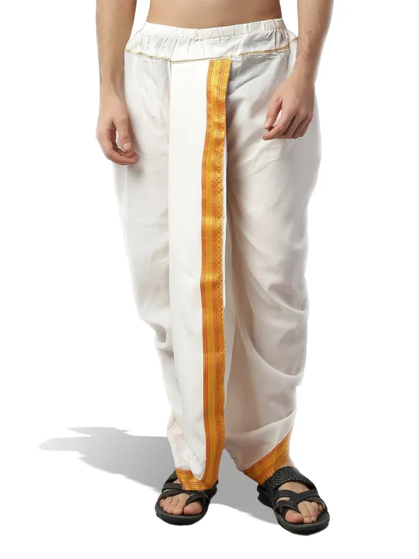Men's_Pack_of_2_Ready-Made_Dhoti_Pants_|_Traditional_Ethnic_Wear_with_Golden_Border_|_Festival_&_Pooja_Outfit-(Pack_of_2)