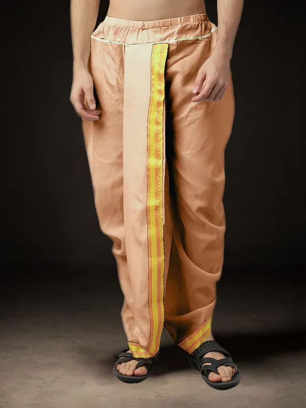 Men's_Pack_of_2_Ready-Made_Dhoti_Pants_|_Traditional_Ethnic_Wear_with_Golden_Border_|_Festival_&_Pooja_Outfit-(Pack_of_2)