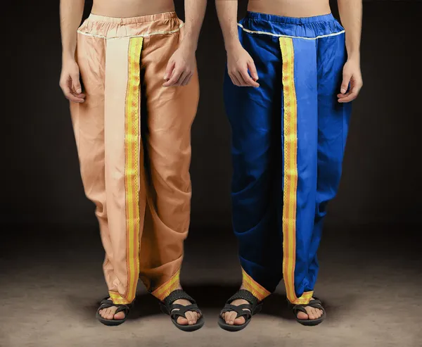Men's_Pack_of_2_Ready-Made_Dhoti_Pants_|_Traditional_Ethnic_Wear_with_Golden_Border_|_Festival_&_Pooja_Outfit-(Pack_of_2)
