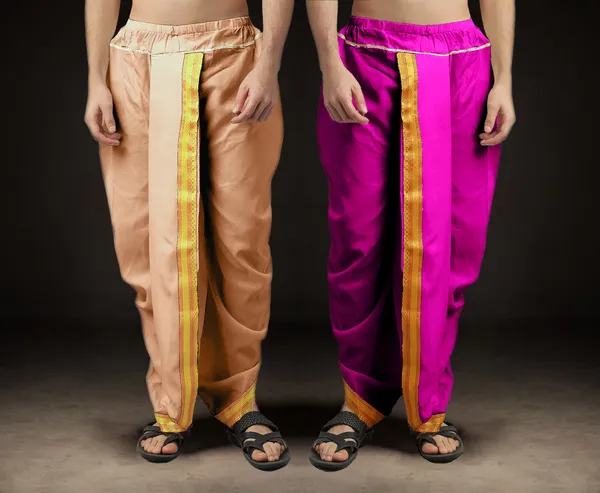 Men's_Pack_of_2_Ready-Made_Dhoti_Pants_|_Traditional_Ethnic_Wear_with_Golden_Border_|_Festival_&_Pooja_Outfit-(Pack_of_2)