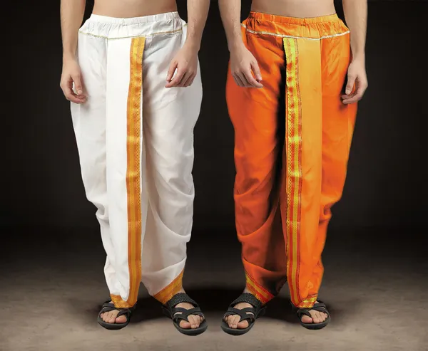 Men's_Pack_of_2_Ready-Made_Dhoti_Pants_|_Traditional_Ethnic_Wear_with_Golden_Border_|_Festival_&_Pooja_Outfit-(Pack_of_2)