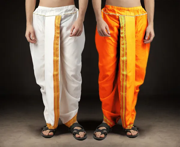 Men's_Pack_of_2_Ready-Made_Dhoti_Pants_|_Traditional_Ethnic_Wear_with_Golden_Border_|_Festival_&_Pooja_Outfit-(Pack_of_2)