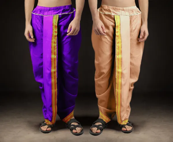 Men's_Pack_of_2_Ready-Made_Dhoti_Pants_|_Traditional_Ethnic_Wear_with_Golden_Border_|_Festival_&_Pooja_Outfit-(Pack_of_2)