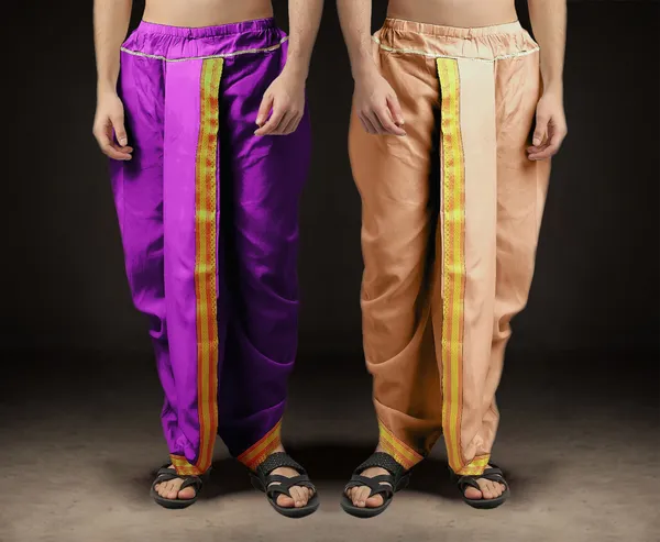 Men's_Pack_of_2_Ready-Made_Dhoti_Pants_|_Traditional_Ethnic_Wear_with_Golden_Border_|_Festival_&_Pooja_Outfit-(Pack_of_2)