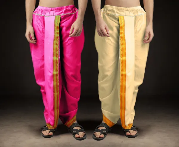 Men's_Pack_of_2_Ready-Made_Dhoti_Pants_|_Traditional_Ethnic_Wear_with_Golden_Border_|_Festival_&_Pooja_Outfit-(Pack_of_2)