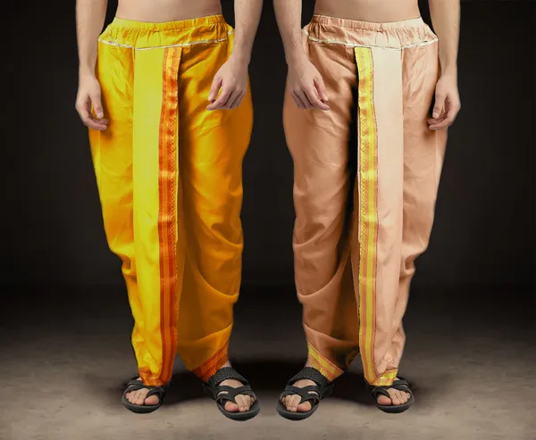 Men's_Pack_of_2_Ready-Made_Dhoti_Pants_|_Traditional_Ethnic_Wear_with_Golden_Border_|_Festival_&_Pooja_Outfit-(Pack_of_2)