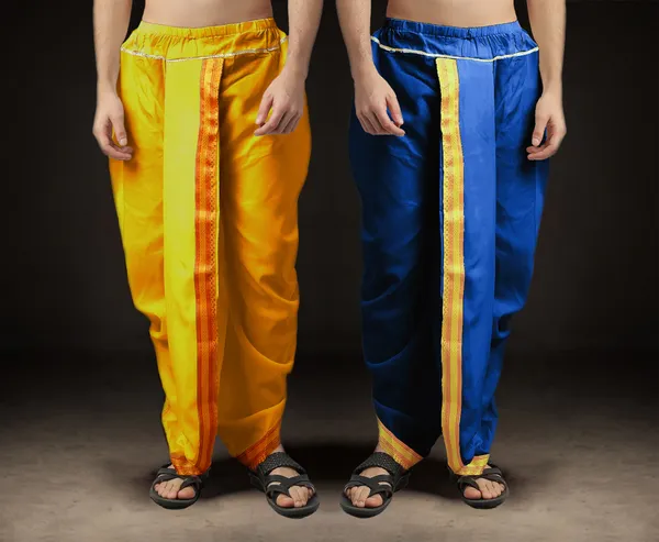 Men's_Pack_of_2_Ready-Made_Dhoti_Pants_|_Traditional_Ethnic_Wear_with_Golden_Border_|_Festival_&_Pooja_Outfit-(Pack_of_2)