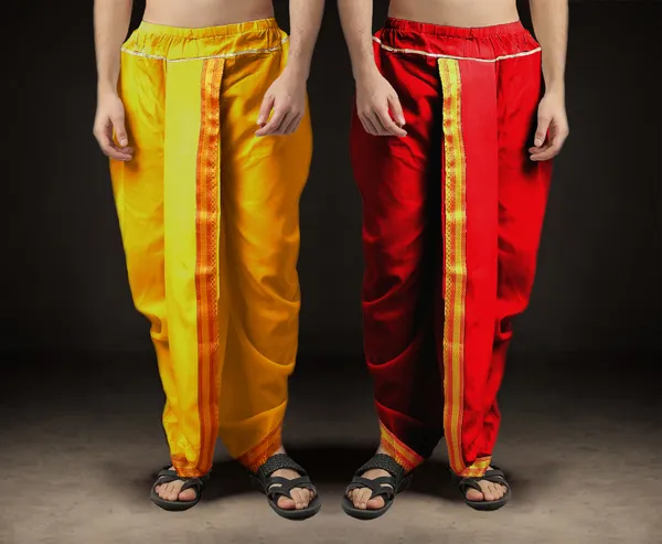 Men's_Pack_of_2_Ready-Made_Dhoti_Pants_|_Traditional_Ethnic_Wear_with_Golden_Border_|_Festival_&_Pooja_Outfit-(Pack_of_2)