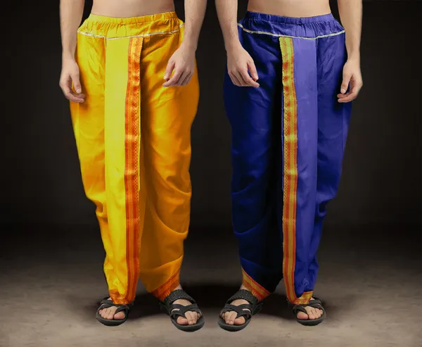 Men's_Pack_of_2_Ready-Made_Dhoti_Pants_|_Traditional_Ethnic_Wear_with_Golden_Border_|_Festival_&_Pooja_Outfit-(Pack_of_2)