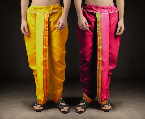 Men's_Pack_of_2_Ready-Made_Dhoti_Pants_|_Traditional_Ethnic_Wear_with_Golden_Border_|_Festival_&_Pooja_Outfit-(Pack_of_2)