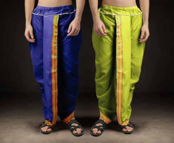 Men's_Pack_of_2_Ready-Made_Dhoti_Pants_|_Traditional_Ethnic_Wear_with_Golden_Border_|_Festival_&_Pooja_Outfit-(Pack_of_2)