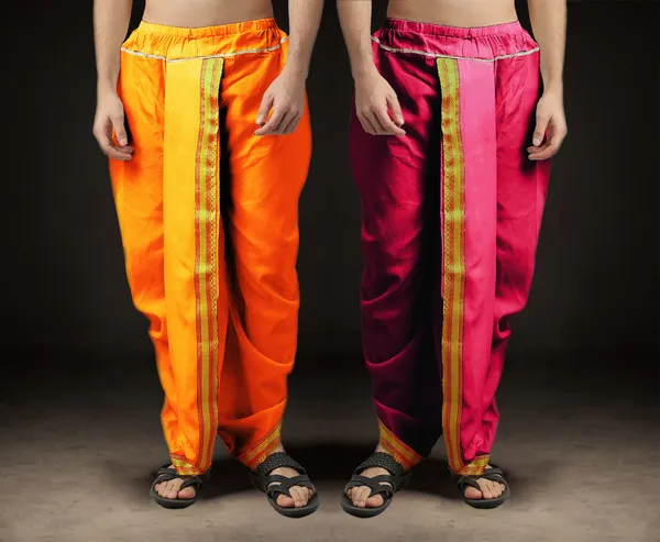 Men's_Pack_of_2_Ready-Made_Dhoti_Pants_|_Traditional_Ethnic_Wear_with_Golden_Border_|_Festival_&_Pooja_Outfit-(Pack_of_2)