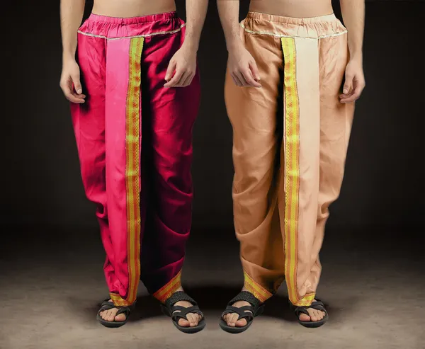 Men's_Pack_of_2_Ready-Made_Dhoti_Pants_|_Traditional_Ethnic_Wear_with_Golden_Border_|_Festival_&_Pooja_Outfit-(Pack_of_2)