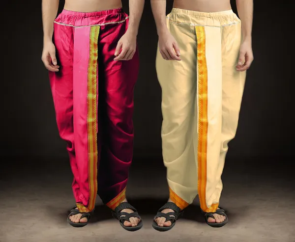 Men's_Pack_of_2_Ready-Made_Dhoti_Pants_|_Traditional_Ethnic_Wear_with_Golden_Border_|_Festival_&_Pooja_Outfit-(Pack_of_2)