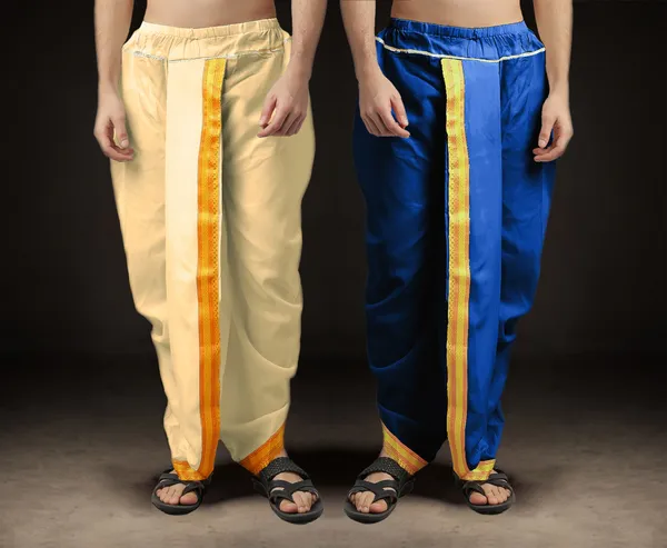 Men's_Pack_of_2_Ready-Made_Dhoti_Pants_|_Traditional_Ethnic_Wear_with_Golden_Border_|_Festival_&_Pooja_Outfit-(Pack_of_2)