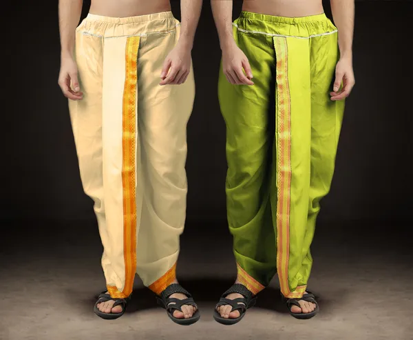 Men's_Pack_of_2_Ready-Made_Dhoti_Pants_|_Traditional_Ethnic_Wear_with_Golden_Border_|_Festival_&_Pooja_Outfit-(Pack_of_2)