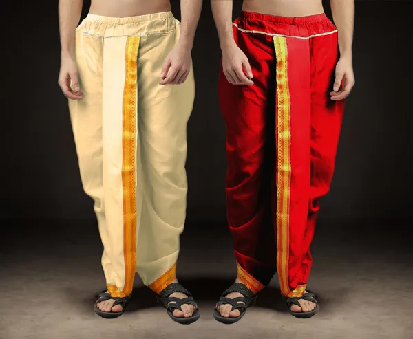 Men's_Pack_of_2_Ready-Made_Dhoti_Pants_|_Traditional_Ethnic_Wear_with_Golden_Border_|_Festival_&_Pooja_Outfit-(Pack_of_2)