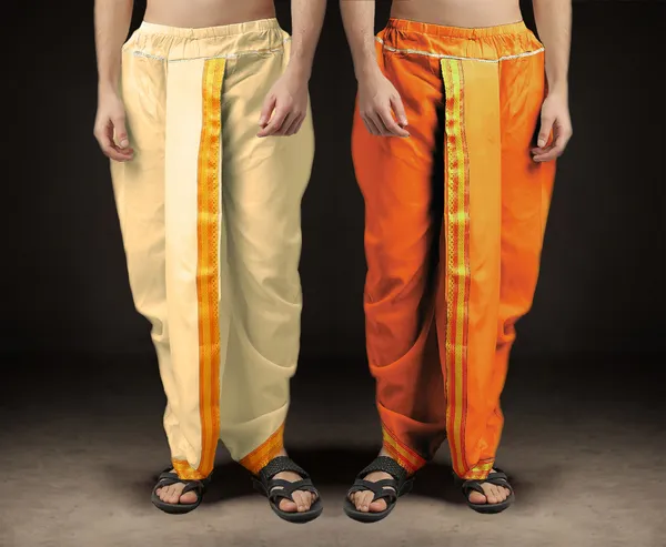 Men's_Pack_of_2_Ready-Made_Dhoti_Pants_|_Traditional_Ethnic_Wear_with_Golden_Border_|_Festival_&_Pooja_Outfit-(Pack_of_2)