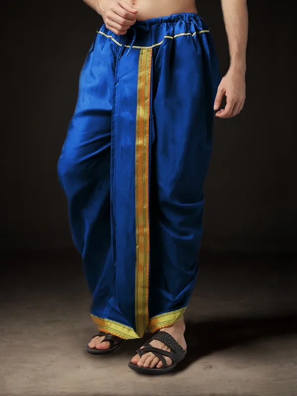 Men's_Pack_of_2_Ready-Made_Dhoti_Pants_|_Traditional_Ethnic_Wear_with_Golden_Border_|_Festival_&_Pooja_Outfit-(Pack_of_2)