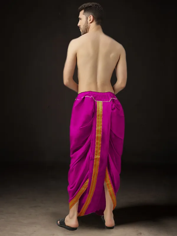 Men's_Pack_of_2_Ready-Made_Dhoti_Pants_|_Traditional_Ethnic_Wear_with_Golden_Border_|_Festival_&_Pooja_Outfit-(Pack_of_2)