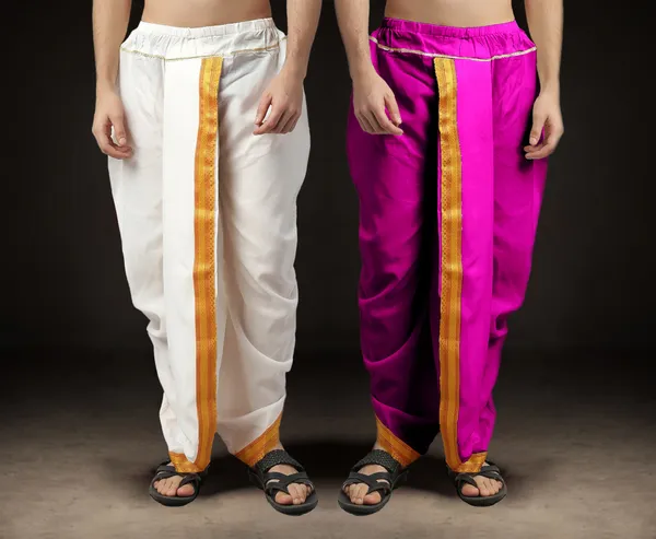 Men's_Pack_of_2_Ready-Made_Dhoti_Pants_|_Traditional_Ethnic_Wear_with_Golden_Border_|_Festival_&_Pooja_Outfit-(Pack_of_2)