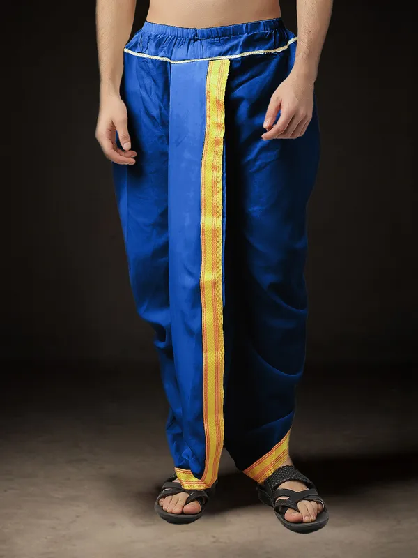 Men's_Pack_of_2_Ready-Made_Dhoti_Pants_|_Traditional_Ethnic_Wear_with_Golden_Border_|_Festival_&_Pooja_Outfit-(Pack_of_2)