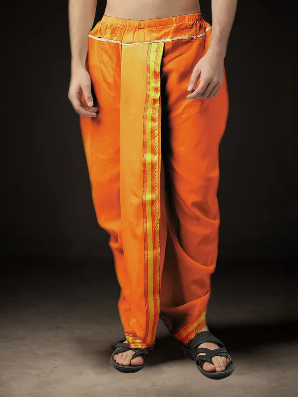 Men's_Pack_of_2_Ready-Made_Dhoti_Pants_|_Traditional_Ethnic_Wear_with_Golden_Border_|_Festival_&_Pooja_Outfit-(Pack_of_2)