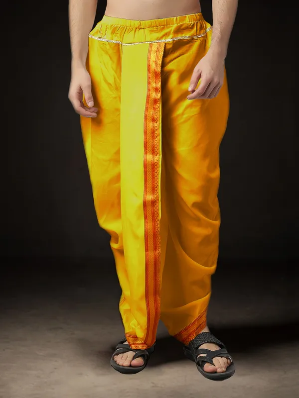 Men's_Pack_of_2_Ready-Made_Dhoti_Pants_|_Traditional_Ethnic_Wear_with_Golden_Border_|_Festival_&_Pooja_Outfit-(Pack_of_2)