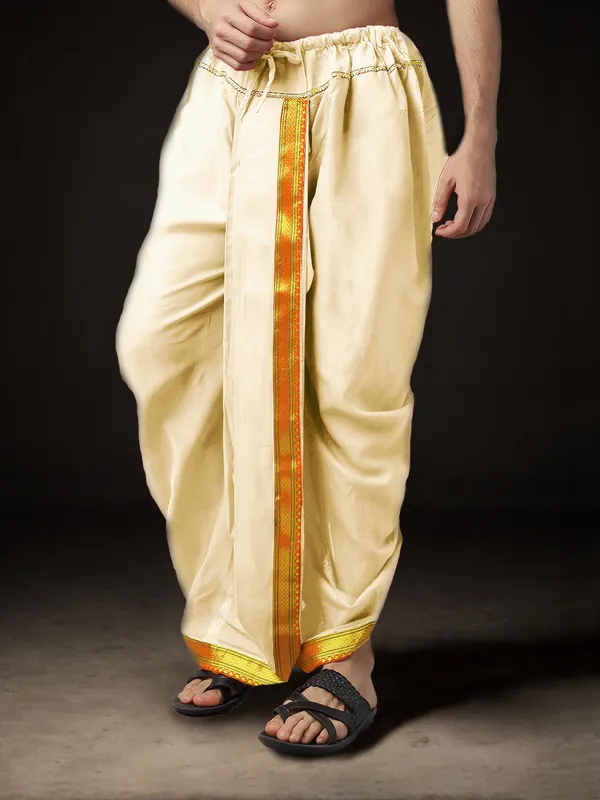 Men's_Pack_of_2_Ready-Made_Dhoti_Pants_|_Traditional_Ethnic_Wear_with_Golden_Border_|_Festival_&_Pooja_Outfit-(Pack_of_2)