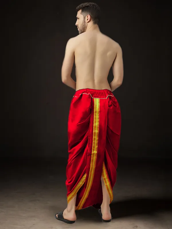 Men's_Pack_of_2_Ready-Made_Dhoti_Pants_|_Traditional_Ethnic_Wear_with_Golden_Border_|_Festival_&_Pooja_Outfit-(Pack_of_2)