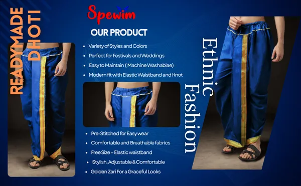 Men's_Ready-Made_Dhoti_with_Dupatta_Set_|_Traditional_Ethnic_Wear_for_Pooja,_Wedding,_Festival_|_Silk_Blend_Dhoti_Kurta_Style_Outfit_�_Royal_Colors_with_Golden_Border