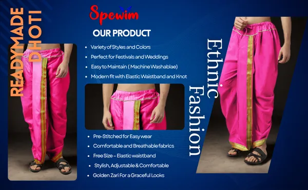Men's_Pack_of_2_Ready-Made_Dhoti_Pants_|_Traditional_Ethnic_Wear_with_Golden_Border_|_Festival_&_Pooja_Outfit-(Pack_of_2)