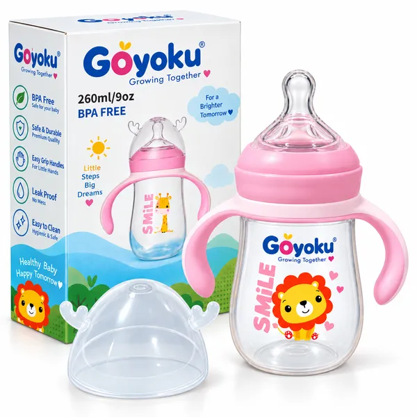 Pink_Bpa_Free_Baby_Feeding_Bottle_With_Handles_260Ml