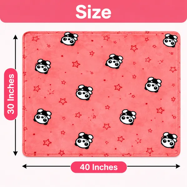 Pink_Panda_Star_Printed_Soft_Baby_Blanket_For_Babies