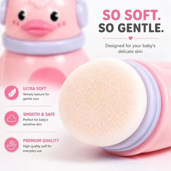Pink_Duck_Shape_Soft_Velvet_Powder_Puff_Applicator_For_Babies