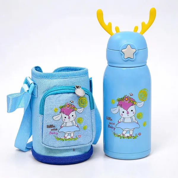 Blue_Character_Print_Stainless_Steel_600Ml_Feeding_Bottle_With_Bag