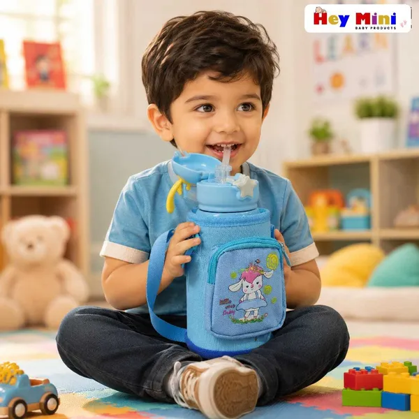 Blue_Character_Print_Stainless_Steel_600Ml_Feeding_Bottle_With_Bag
