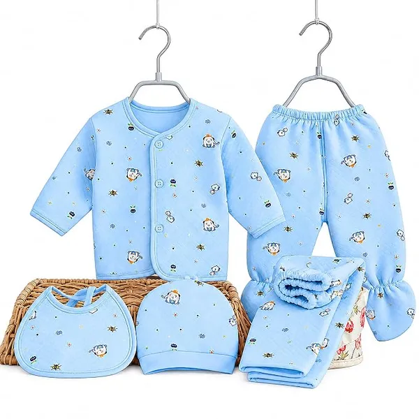 Blue_Printed_5-Piece_Winter_Suit_Set_For_Infants