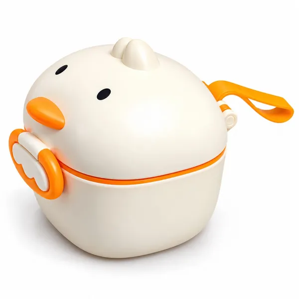 White_Duck_Shape_400Ml_Portable_Formula_Powder_Dispenser