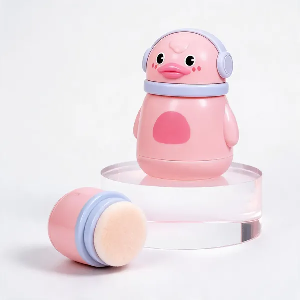 Pink_Duck_Shape_Soft_Velvet_Powder_Puff_Applicator_For_Babies