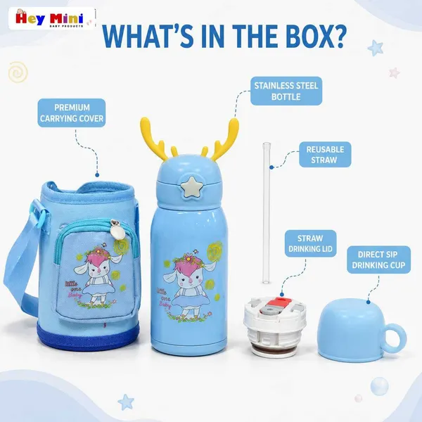 Blue_Character_Print_Stainless_Steel_600Ml_Feeding_Bottle_With_Bag