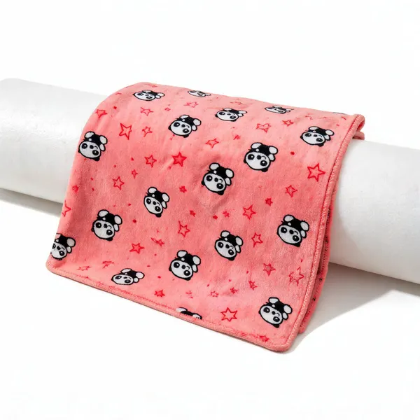 Pink_Panda_Star_Printed_Soft_Baby_Blanket_For_Babies