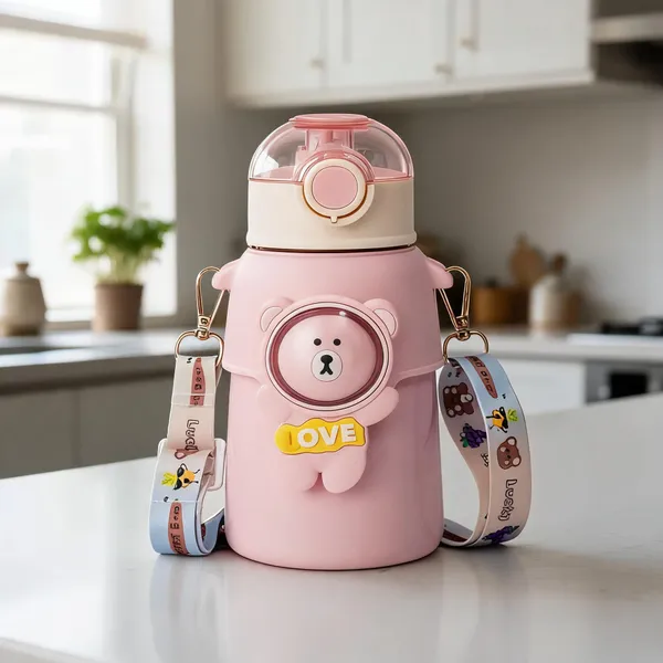 Yellow_And_Pink_Bear_Print_Stainless_Steel_Handled_Feeding_Cup_For_Babies_Pack_Of_2