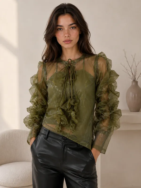 Olive_Dreamy_Organza_Top_X_Luxe_Organza_Sleeve_Top_with_inner