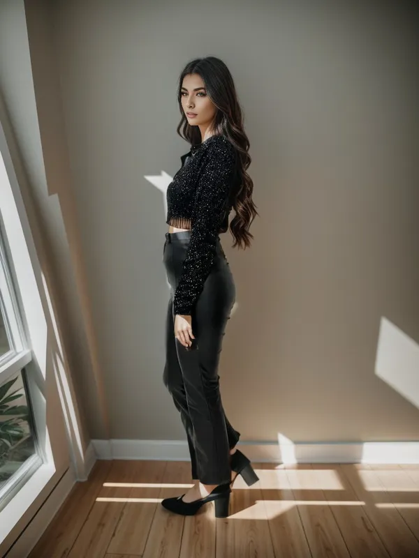 Black_One_Shoulder_Sparkle_Glittery_Crop_Top_For_Women